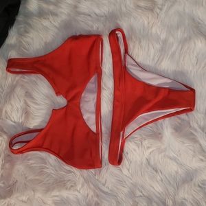 3/$25 ZAFUL Red/orange bikini size L